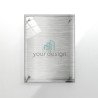 Targa argento spazzolato verticale - Plexiglass e Dibond