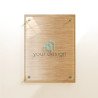 Targa bronzo spazzolato verticale - Plexiglass e Dibond