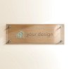 Targa bronzo spazzolato 3:1 - Plexiglass e Dibond
