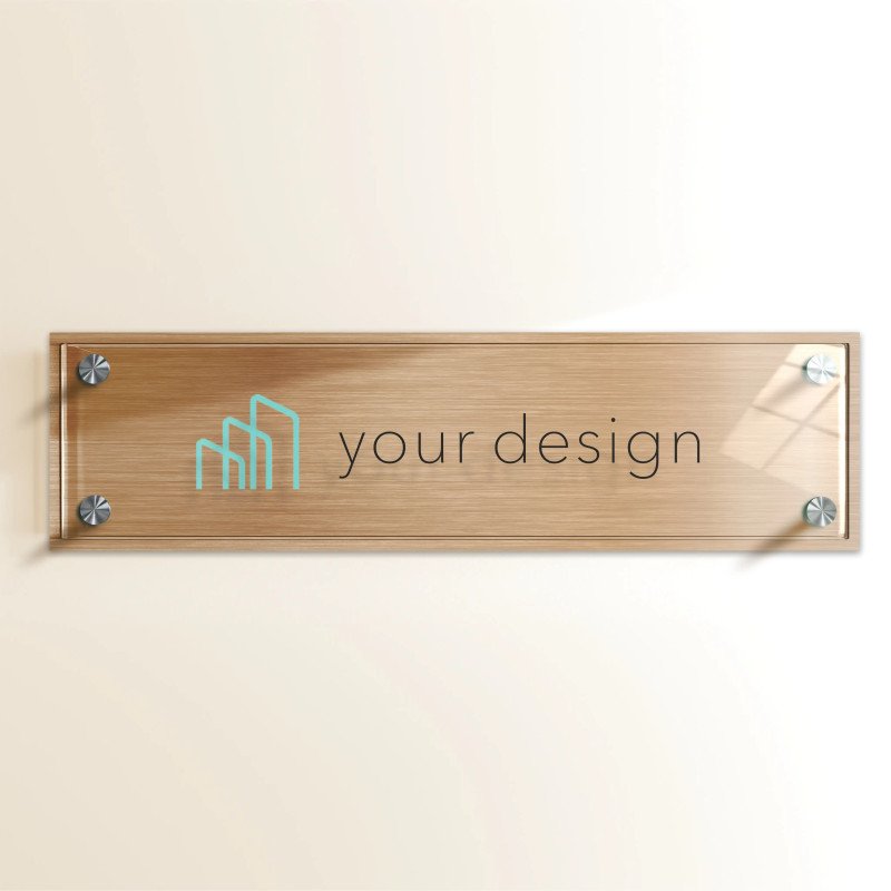 Targa bronzo spazzolato 4:1 - Plexiglass e Dibond