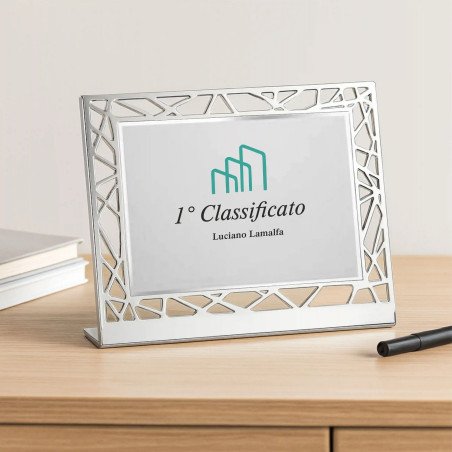 Targa premio con cornice decorata