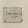 Golden Frame | Targa Per Studio Legale in Plexiglass