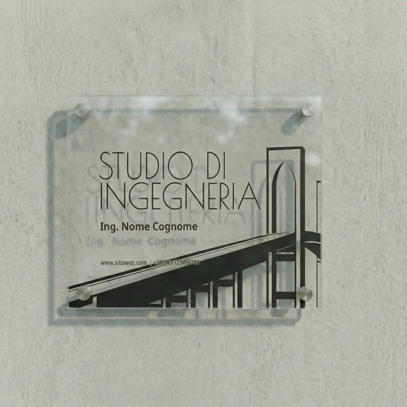 Targa per Ingegnere "Skyline" | Ordina online