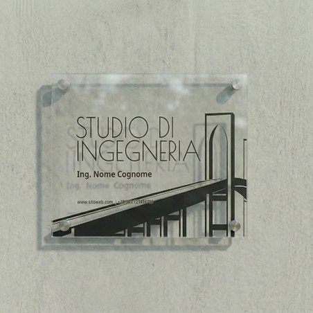 Targa per Ingegnere "Skyline" | Ordina online