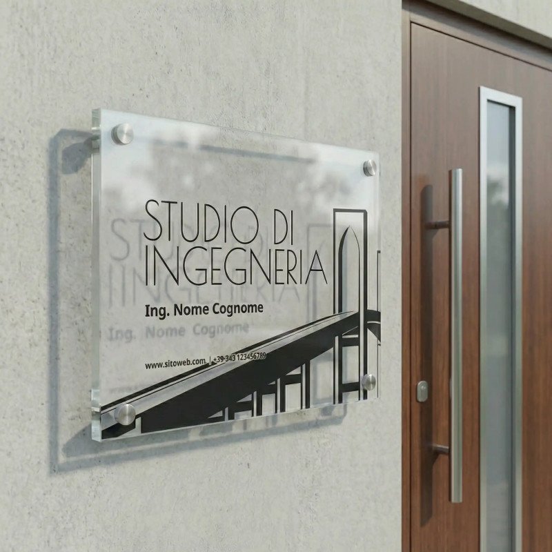 Targa per Ingegnere "Skyline" | Ordina online