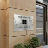 Aurea | Targa Per Studio Legale in Alluminio Satinato Verniciato