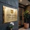 Classicismo | Targa Per Studio Legale in Ottone Scatolato