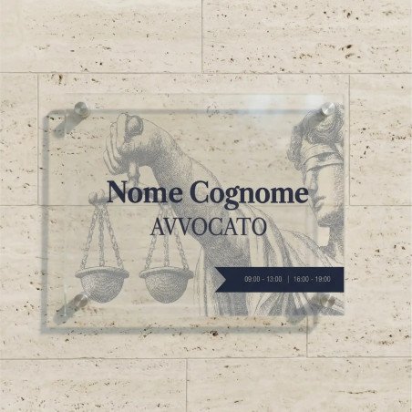 Essenza | Targa Studio Legale in Plexiglass | Acquistala ora