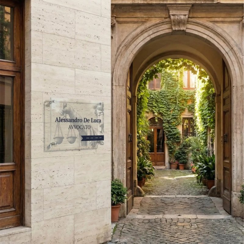 Essenza | Targa Studio Legale in Plexiglass | Acquistala ora