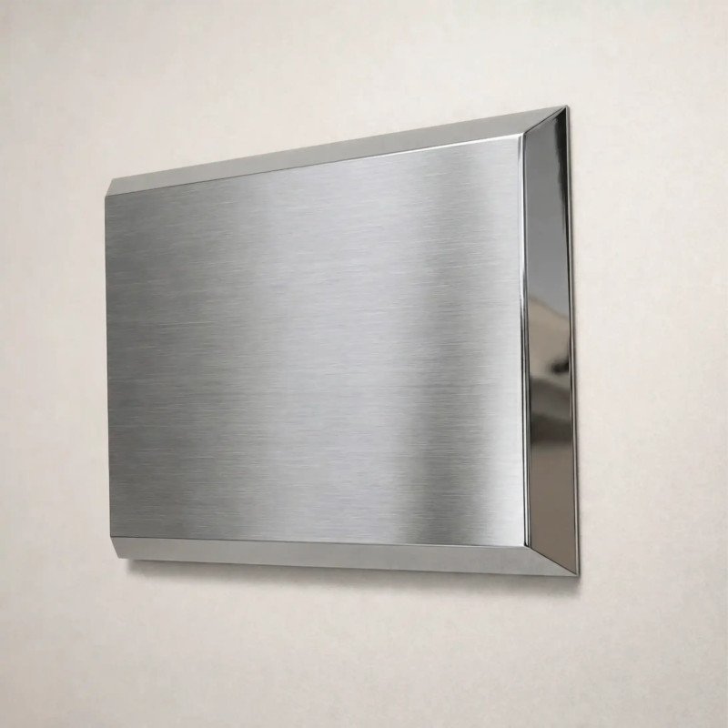 Targa in alluminio scatolato