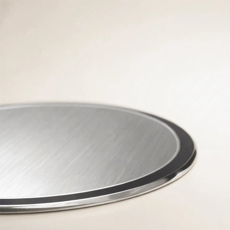 Targa in alluminio bordo lucido ovale AOG