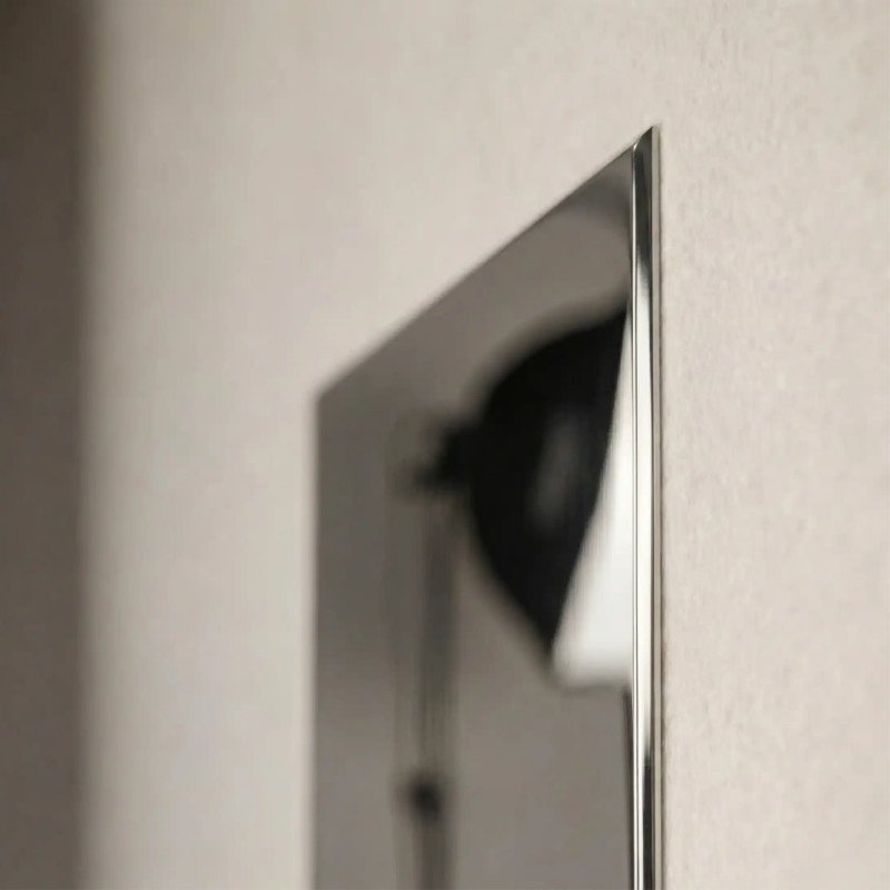 Targa in alluminio bisellato lucido