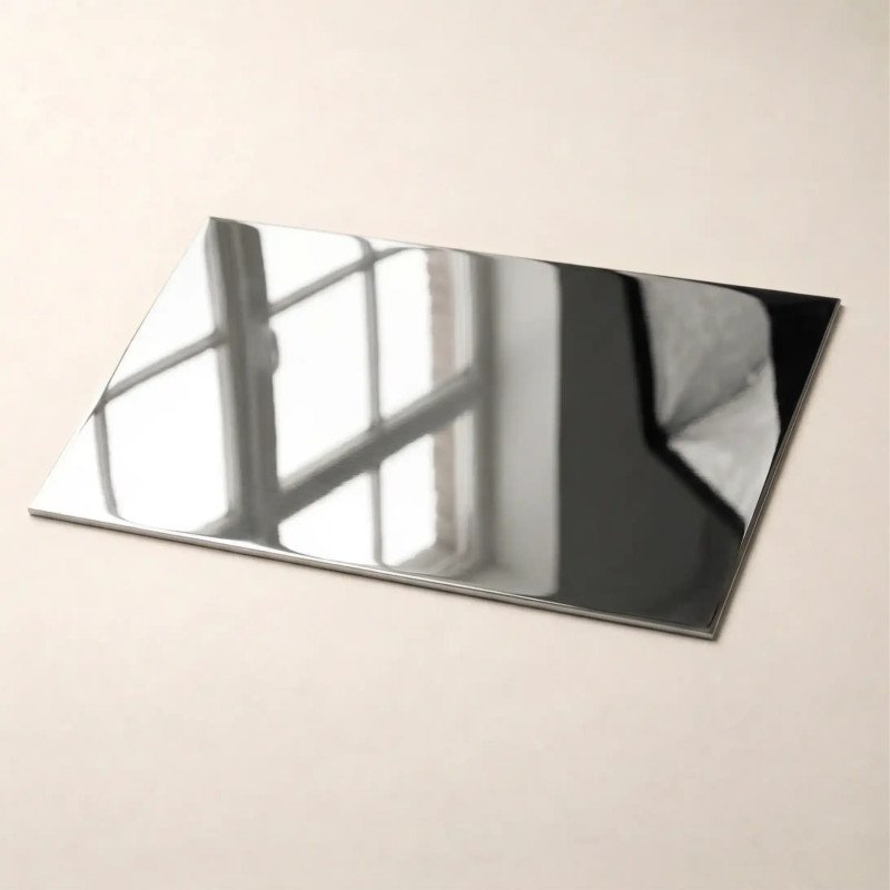 Targa in alluminio bisellato lucido