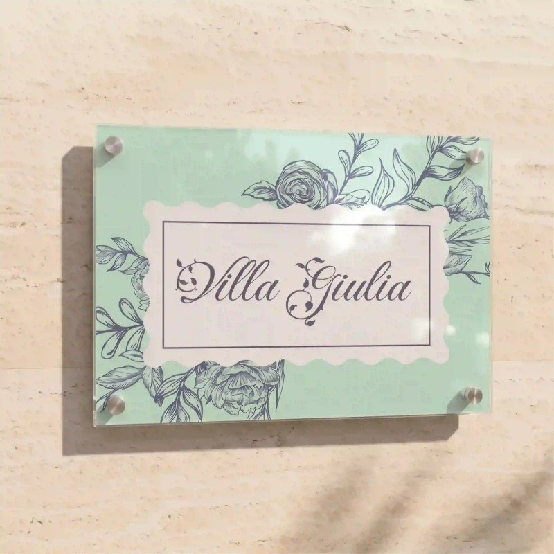 Villagiulia | Targa in plexiglass per B&B e Casa Vacanze