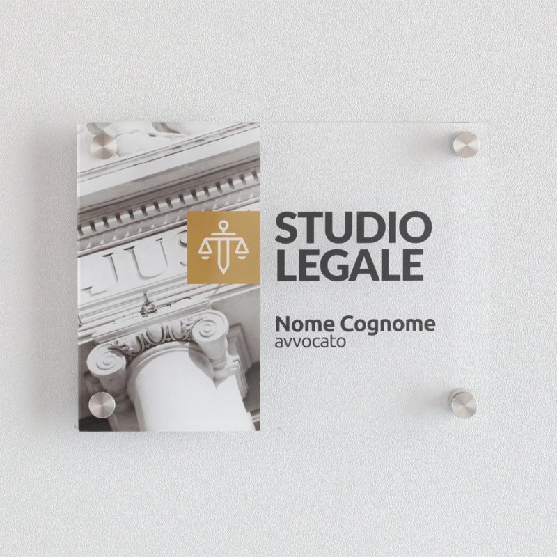 Targa per studio legale 002