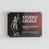 Dea Bendata | Targa Per Studio Legale in Plexiglass
