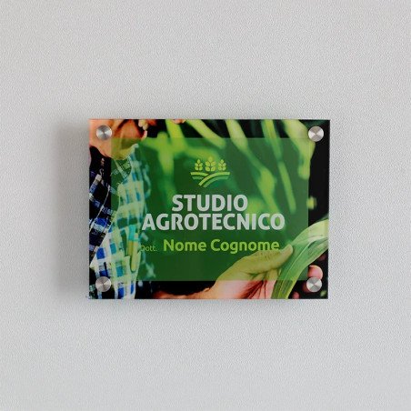 Targa per studio agrotecnico Nature Art