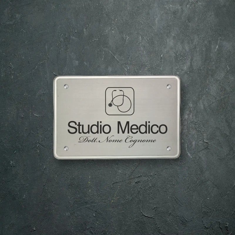 Targa Per Porta Technikraum Con Stampa UV – 12x12 Cm In Alluminio Composito – Made In Germany (Art. 2010)