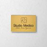 Targa per studio medico in ottone Minimale