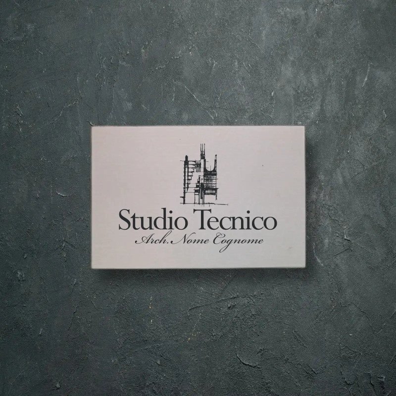 Targa per studio tecnico in alluminio Sant'Elia