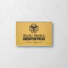 Targa per studio medico dentistico in ottone