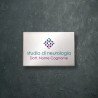 Targa per studio medico neurologia in alluminio