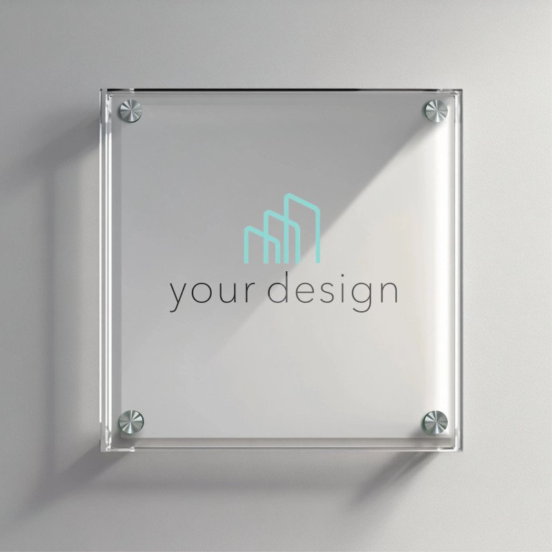 Targa in Plexiglass Quadrata | Targhe Professionali