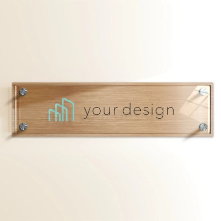Targa bronzo spazzolato 4:1 - Plexiglass e Dibond