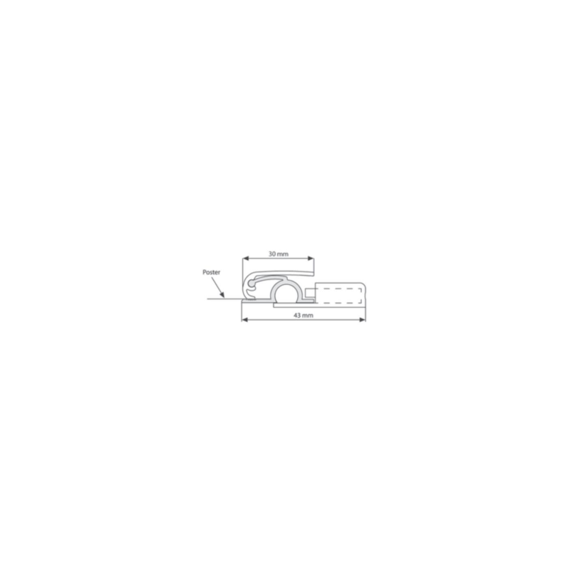 Poster clamp
