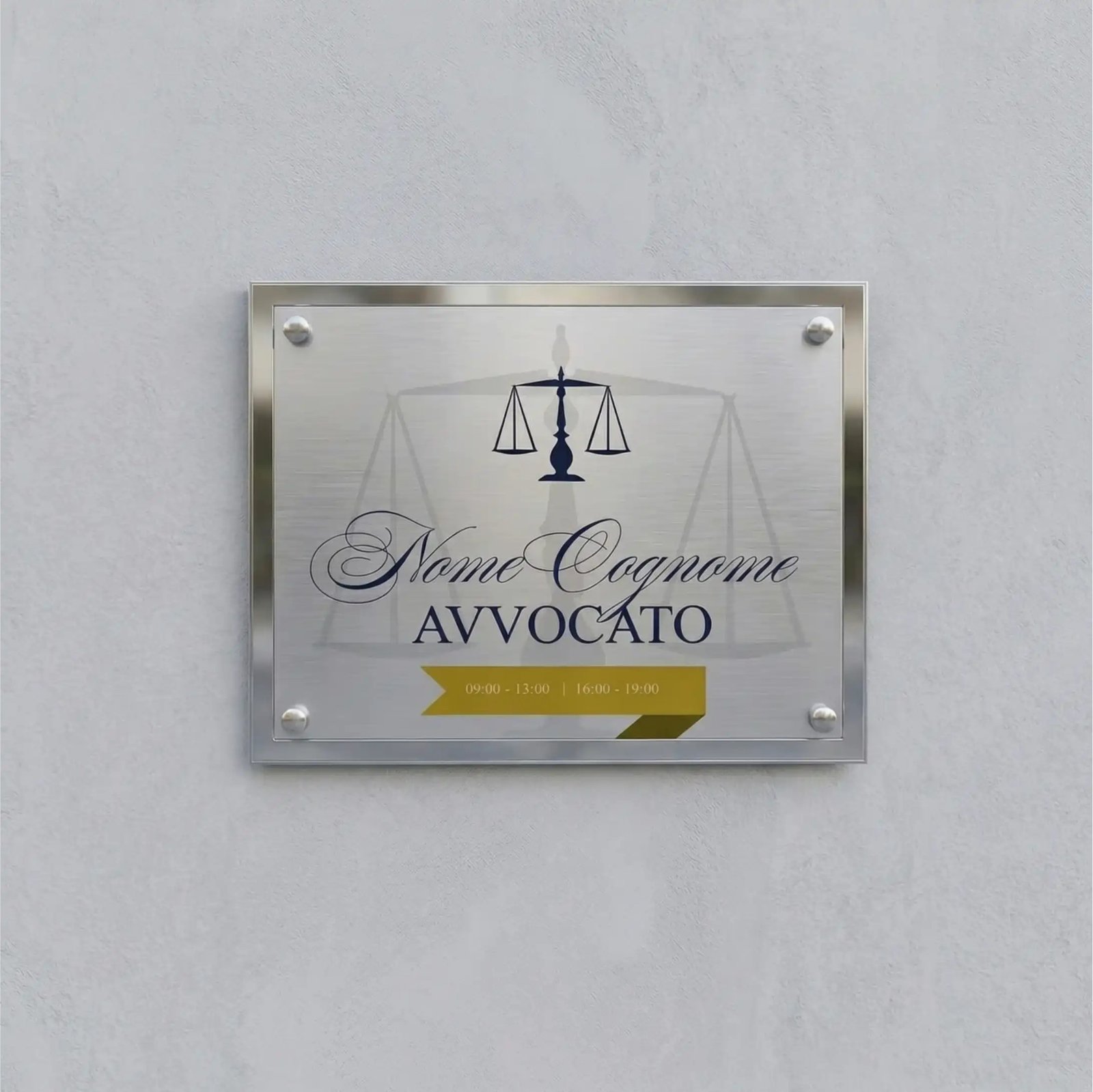 Targa Signature per studio legale