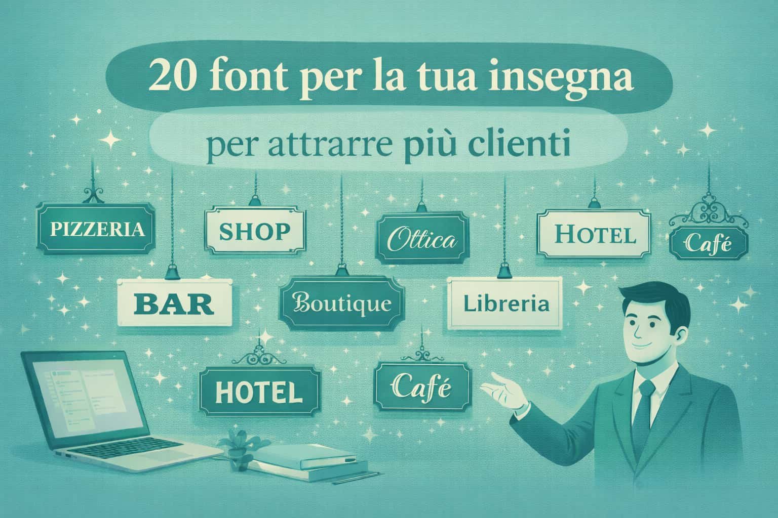 20 font per la tua insegna per attrarre più clienti