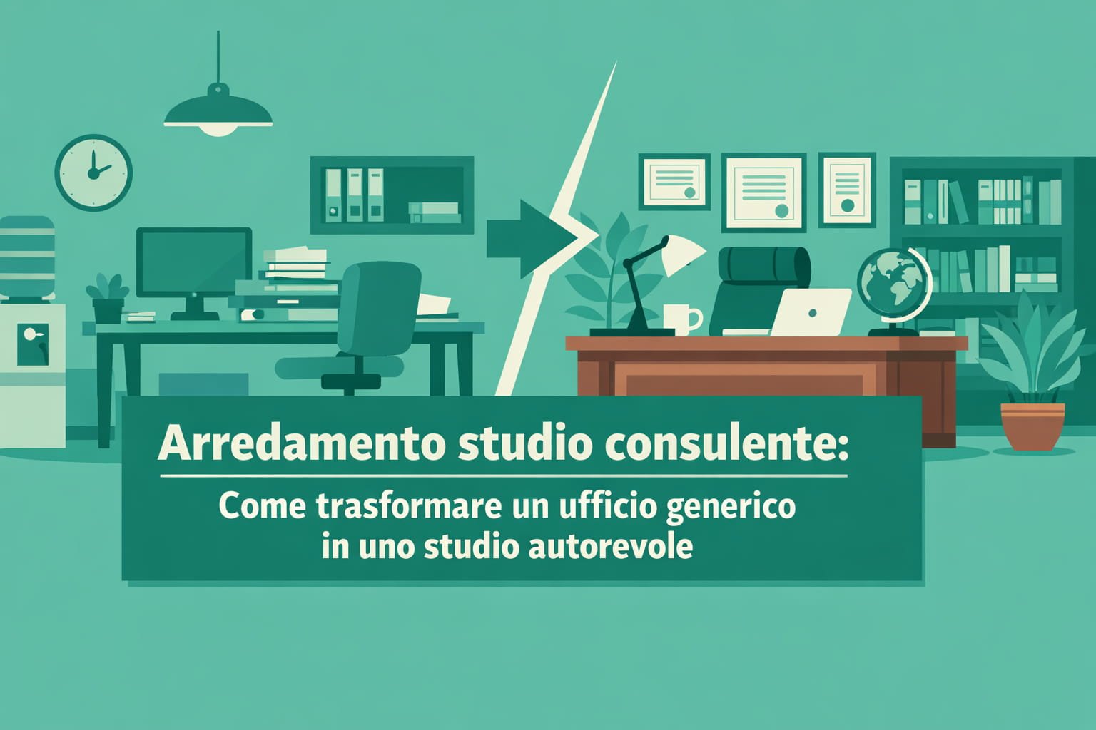 Arredamento studio consulente: come trasformare un ufficio generico in uno studio autorevole