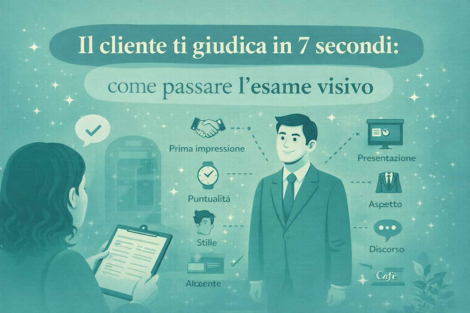 Il cliente ti giudica in 7 secondi: come passare l'esame visivo