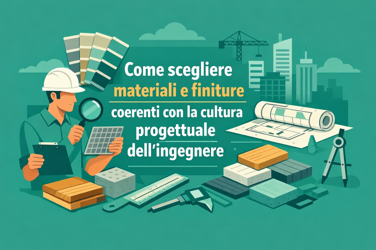 Come scegliere materiali e finiture coerenti con la cultura progettuale dell'ingegnere