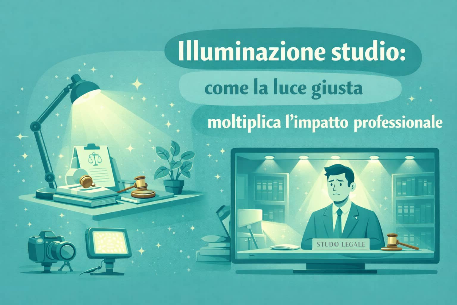 Illuminazione studio: come la luce giusta moltiplica l’impatto professionale