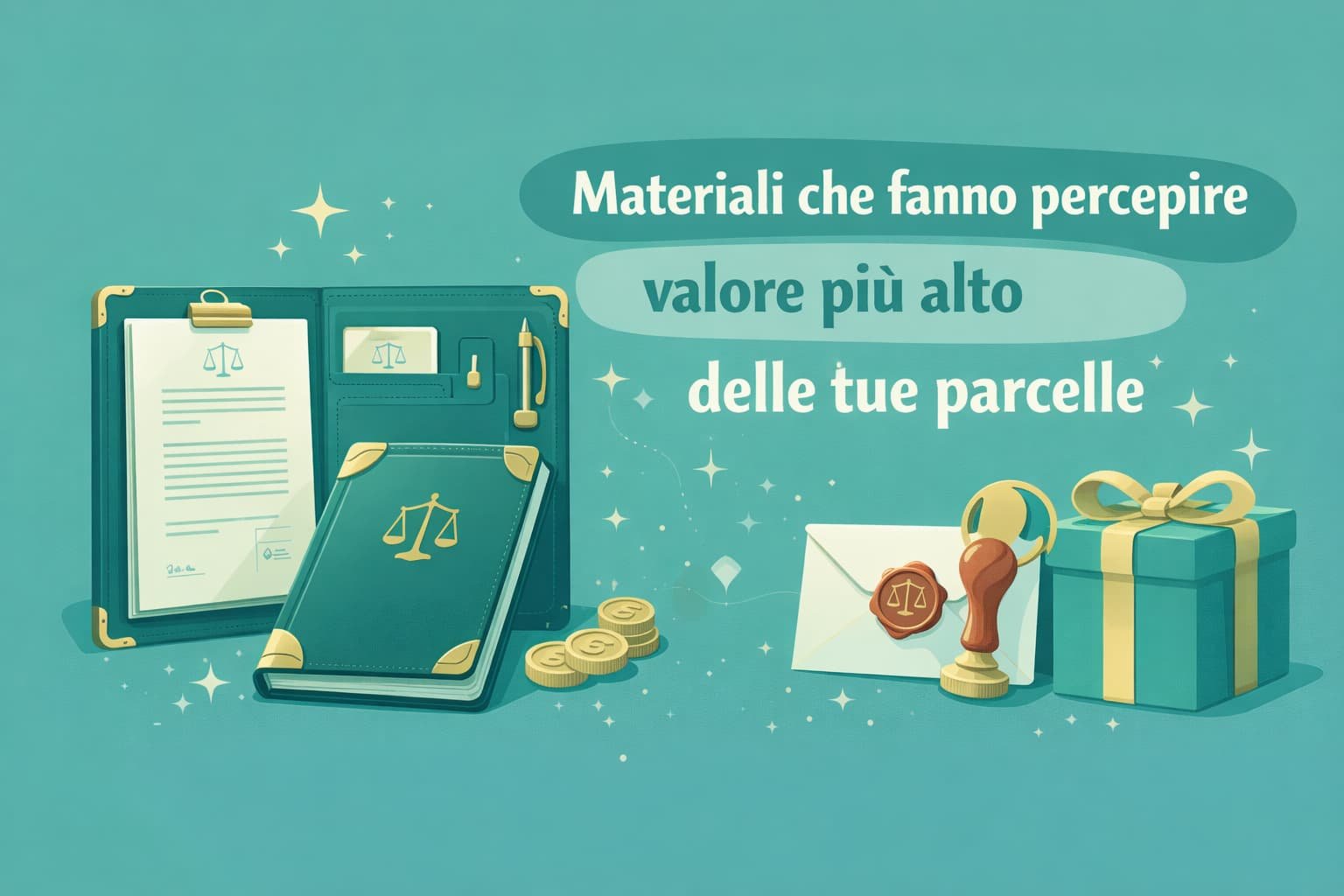 Materiali che fanno percepire valore più alto delle tue parcelle