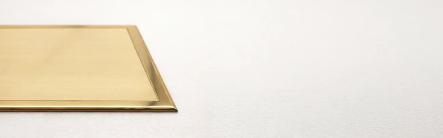 Targa in ottone per ingressi professionali